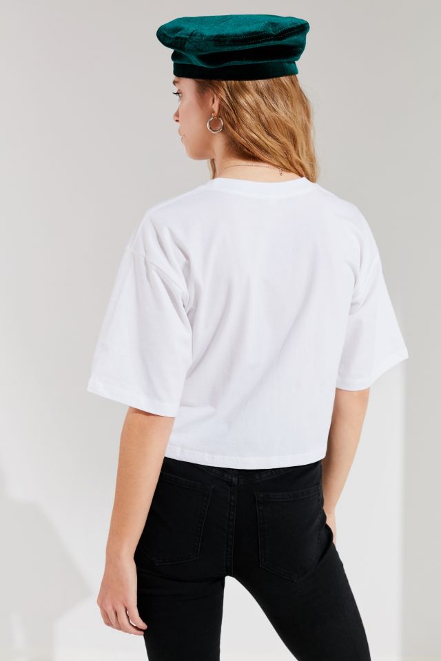 Future State Floral Embroidered Cropped Tee #2