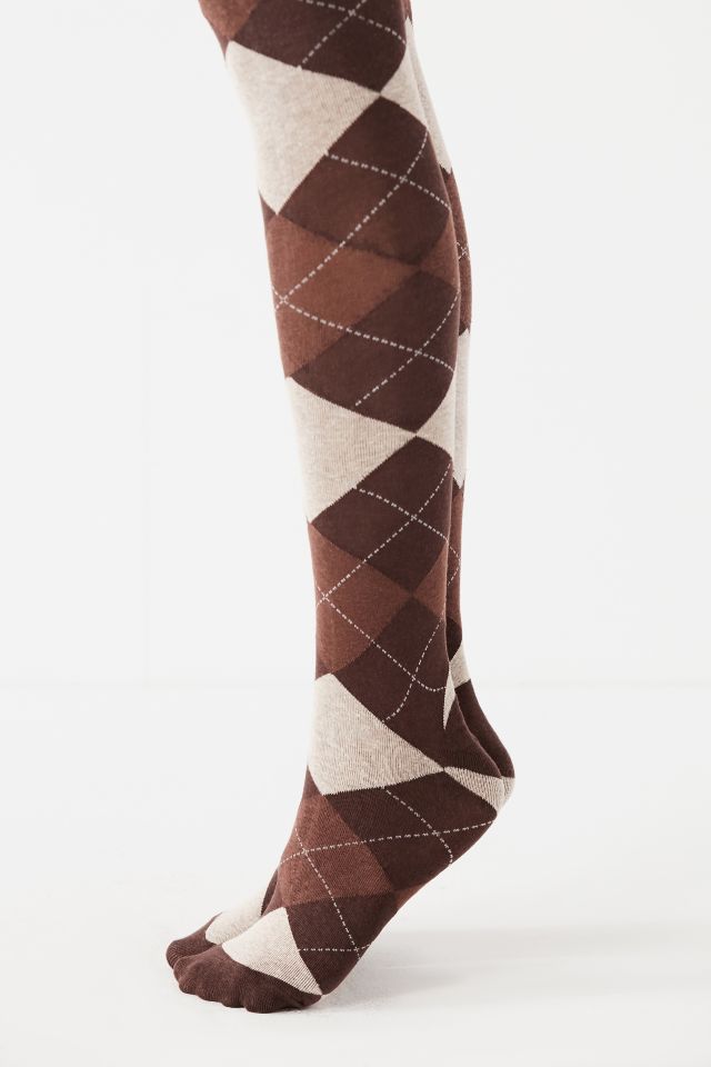 Collants en tricot à losanges #2