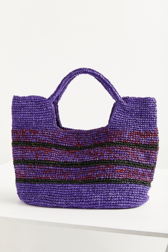 Raffia Slouchy Tote Bag #1