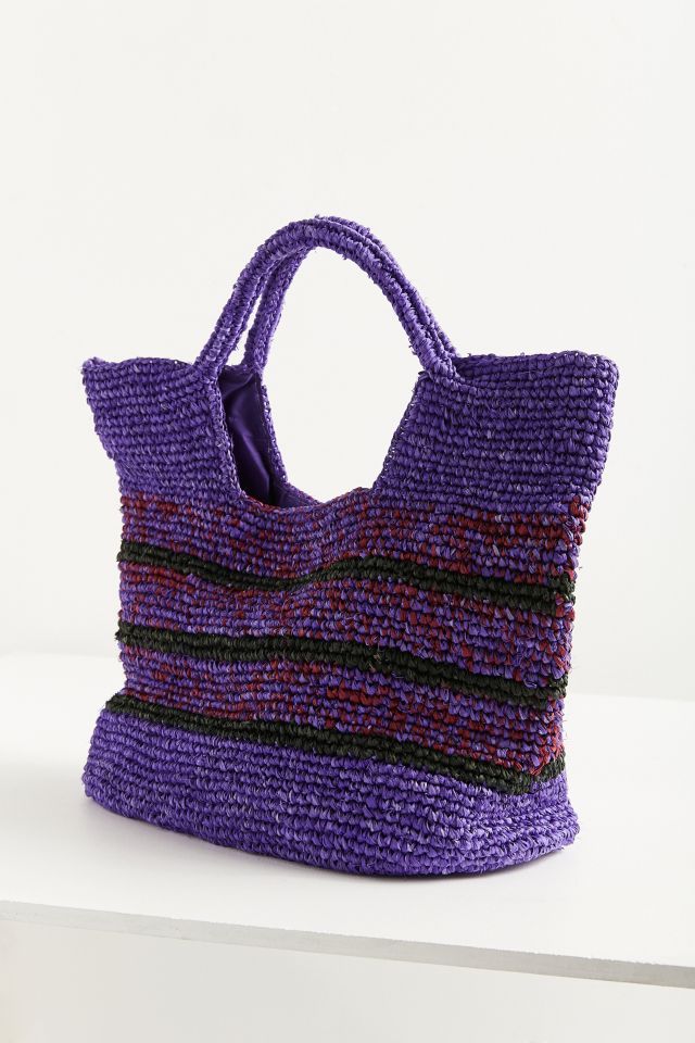 Raffia Slouchy Tote Bag #3