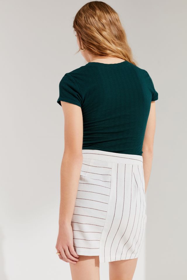 UO Contrast Striped Mini Skirt #4