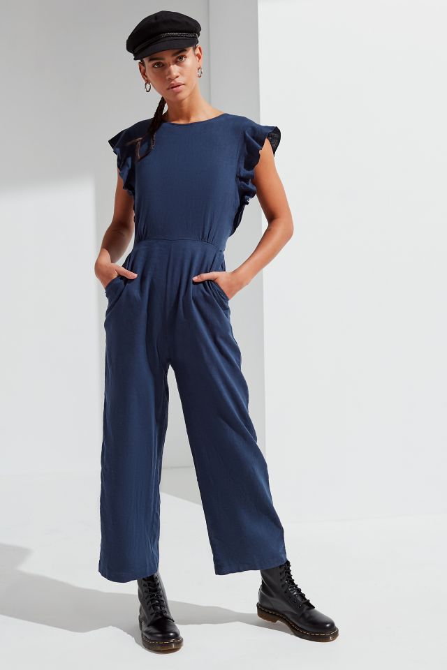 Urban outfitters navy outlet jumpsuit