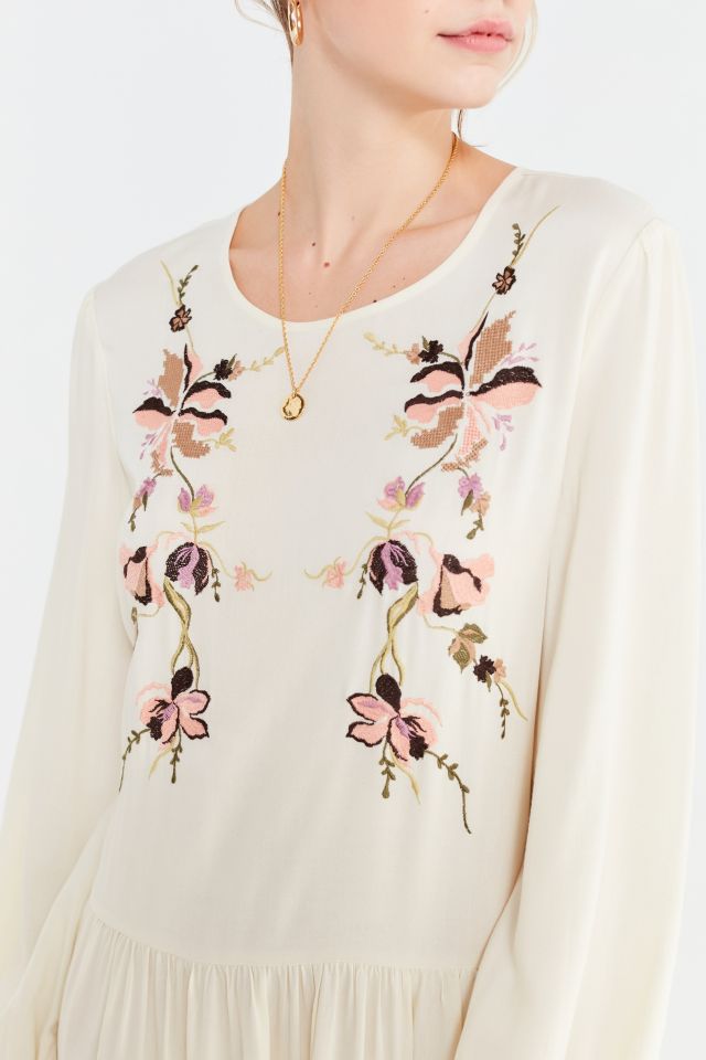 UO Bohemian Embroidered Maxi Dress #5