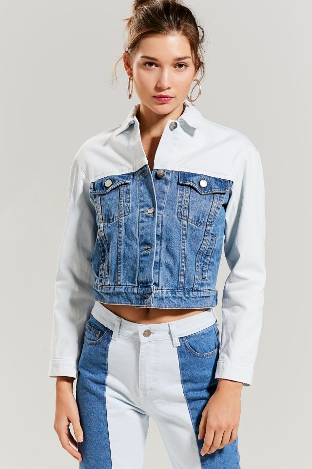 Tach Clothing Dara Two-Tone Denim Jacket | Urban Outfitters