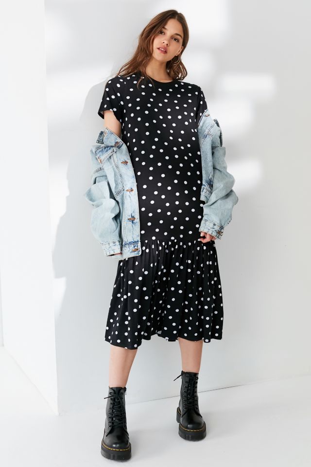 Urban outfitters polka hotsell dot midi dress