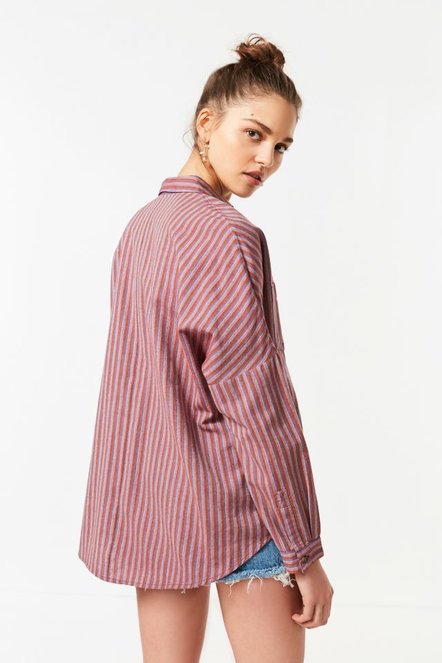 UO Relaxed-Fit Plaid Button-Down Shirt #1