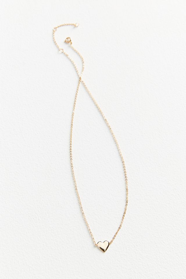 Simple Heart Charm Necklace #2