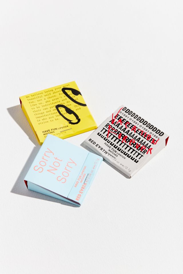 Red Earth Have Fun Lipstick Matchbook Trio #1