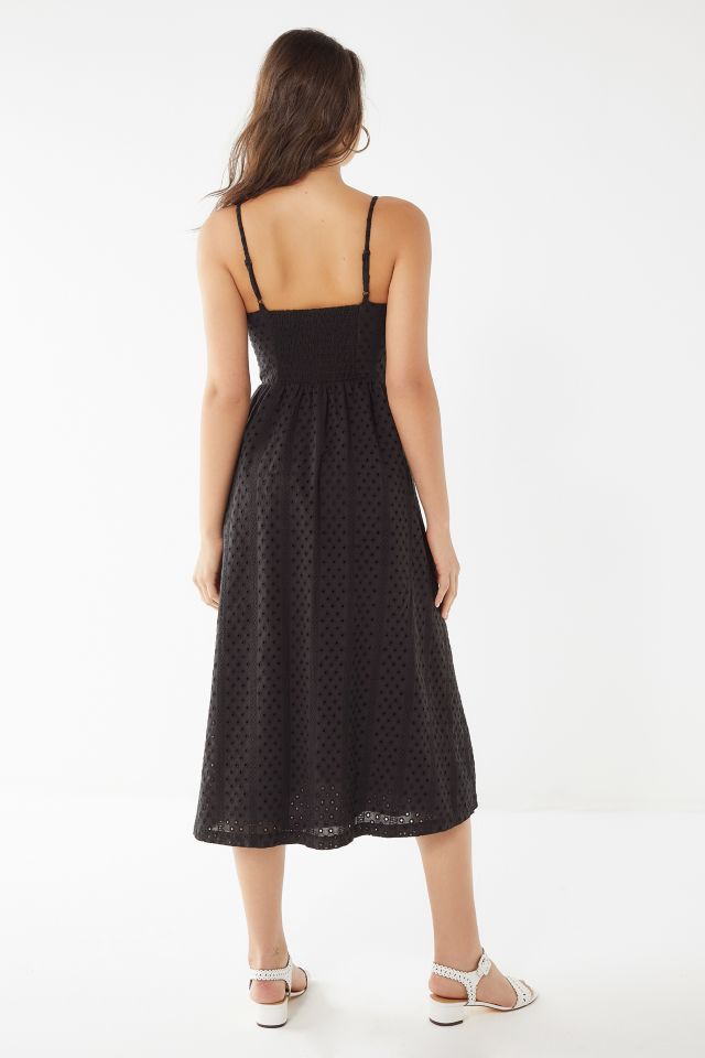 UO Abbie Eyelet Button-Down Dress #2