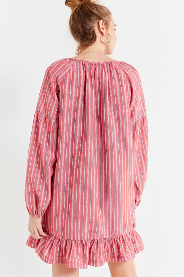 UO Striped Tassel Tunic Dress #2