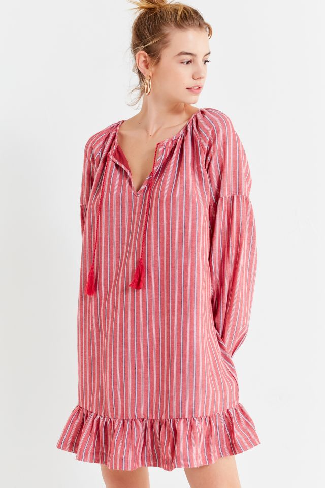 UO Striped Tassel Tunic Dress #5