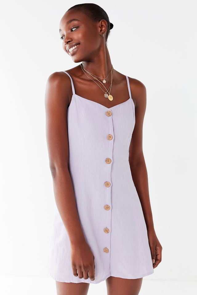 White linen hotsell strappy dress