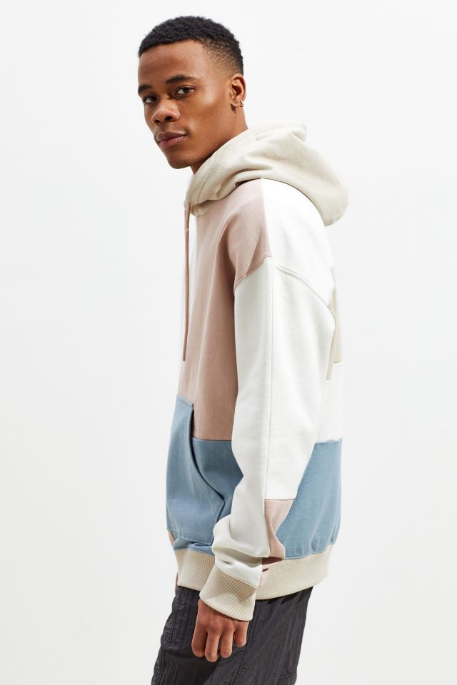 Urban outfitters pastel store color block hoodie