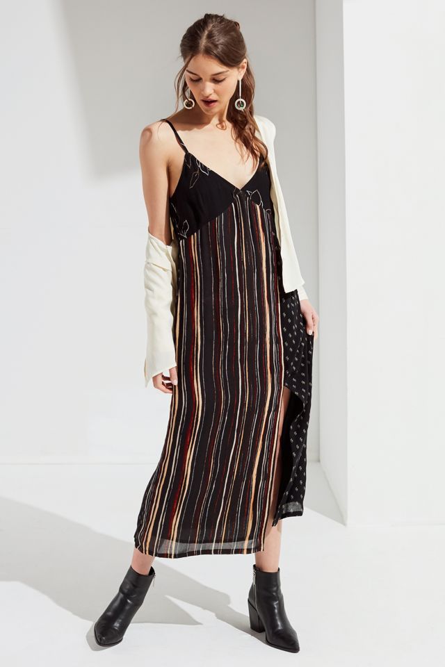 UO Ava High-Slit Midi Slip Dress #3