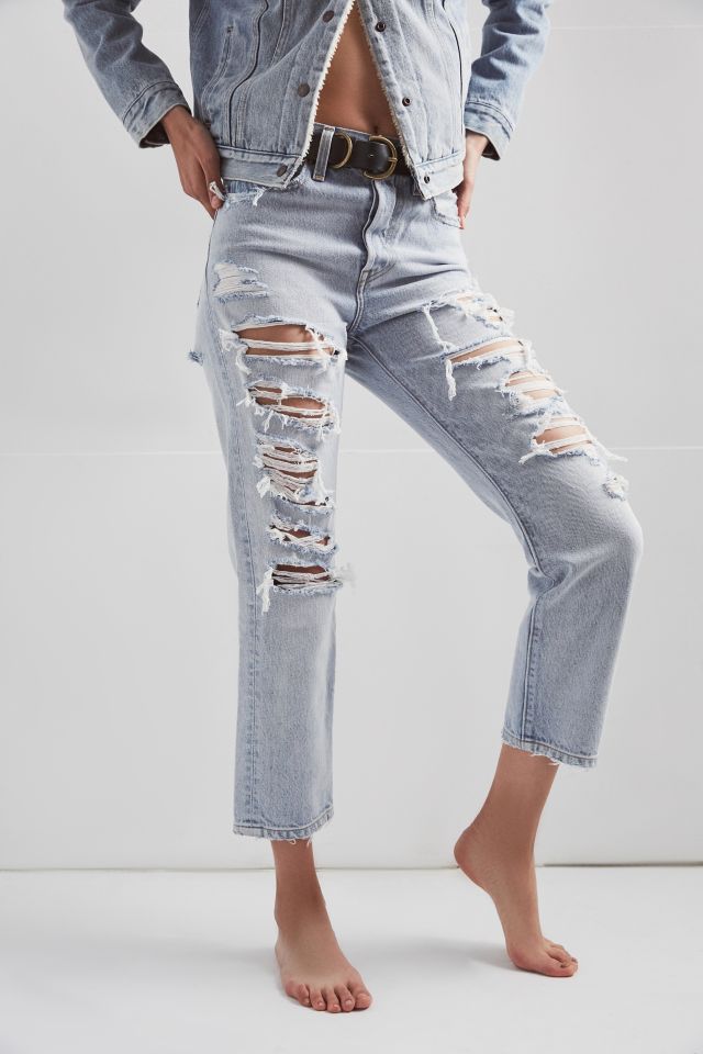Levi's Wedgie High-Rise Jean – Ripped Vintage | Urban Outfitters