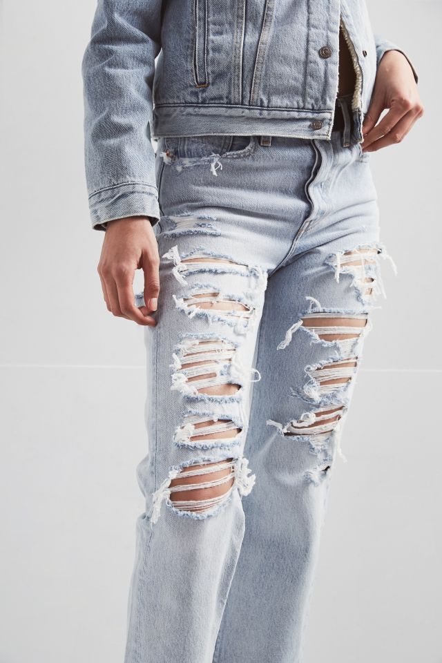 Levi's Wedgie High-Rise Jean – Ripped Vintage | Urban Outfitters