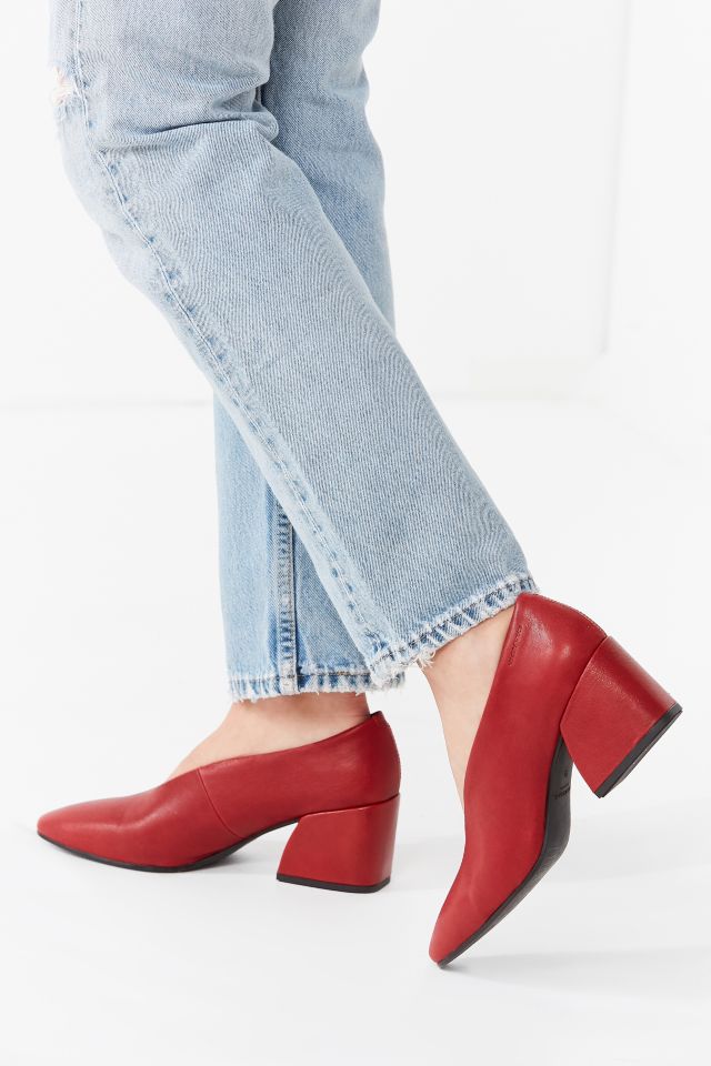 Brutal Onkel eller Mister Vurdering Vagabond Olivia Red Leather Heel | Urban Outfitters