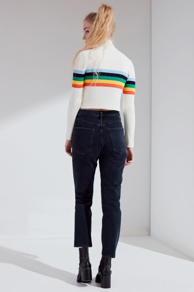 AGOLDE Riley High-Rise Cropped Jean – Hideaway #4