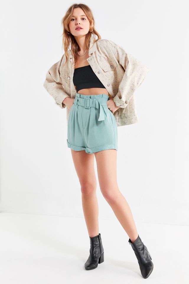 UO Johnny Belted Paperbag Short #3