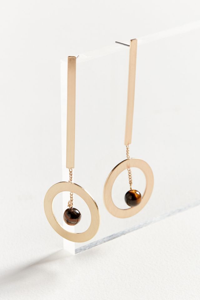 Saturn Statement Drop Earring #1