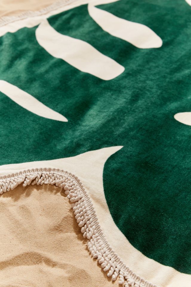 ban.do Monstera Leaf Oversized Beach Towel #1