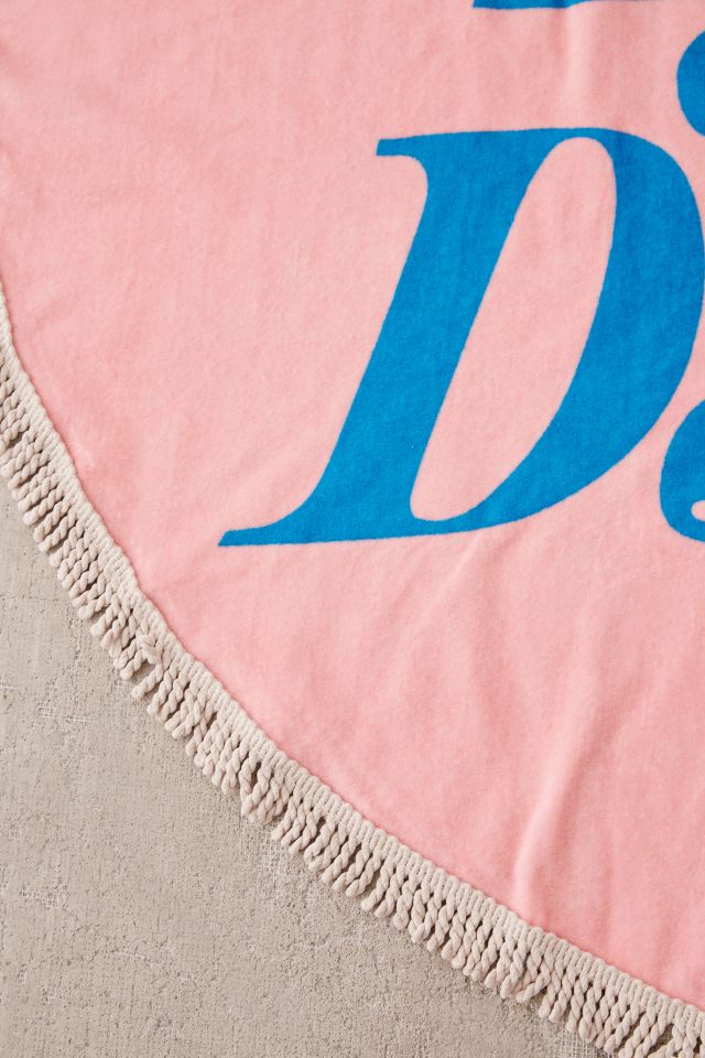 Serviette de plage ronde surdimensionnée No Bad Days ban.do #1
