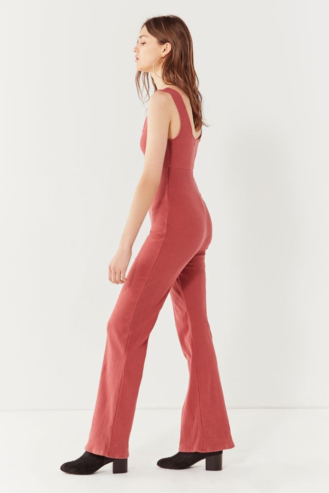 UO Empire Waist Ribbed Knit Jumpsuit #3