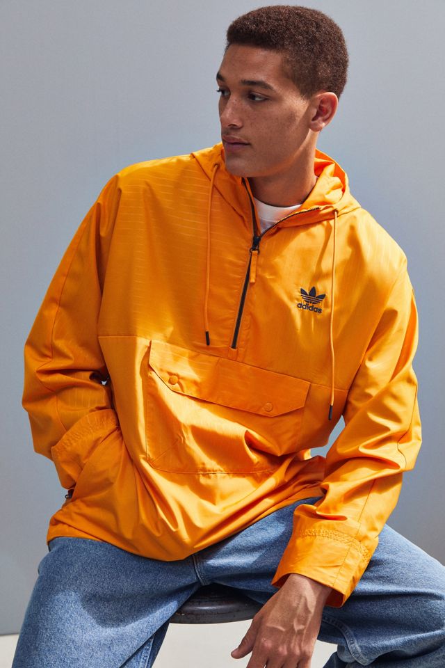 adidas Pinstripe Half-Zip Windbreaker Jacket | Urban Outfitters