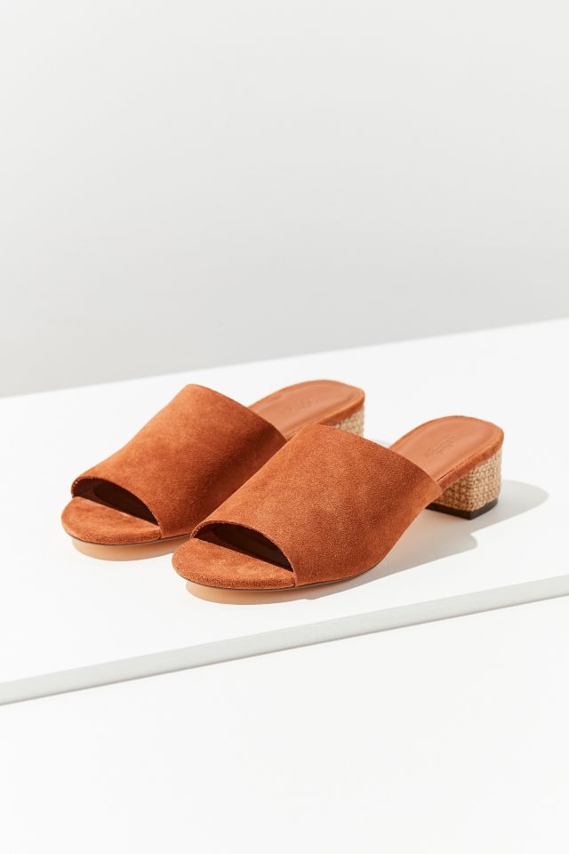 Patti Burlap Heel Suede Mule #1