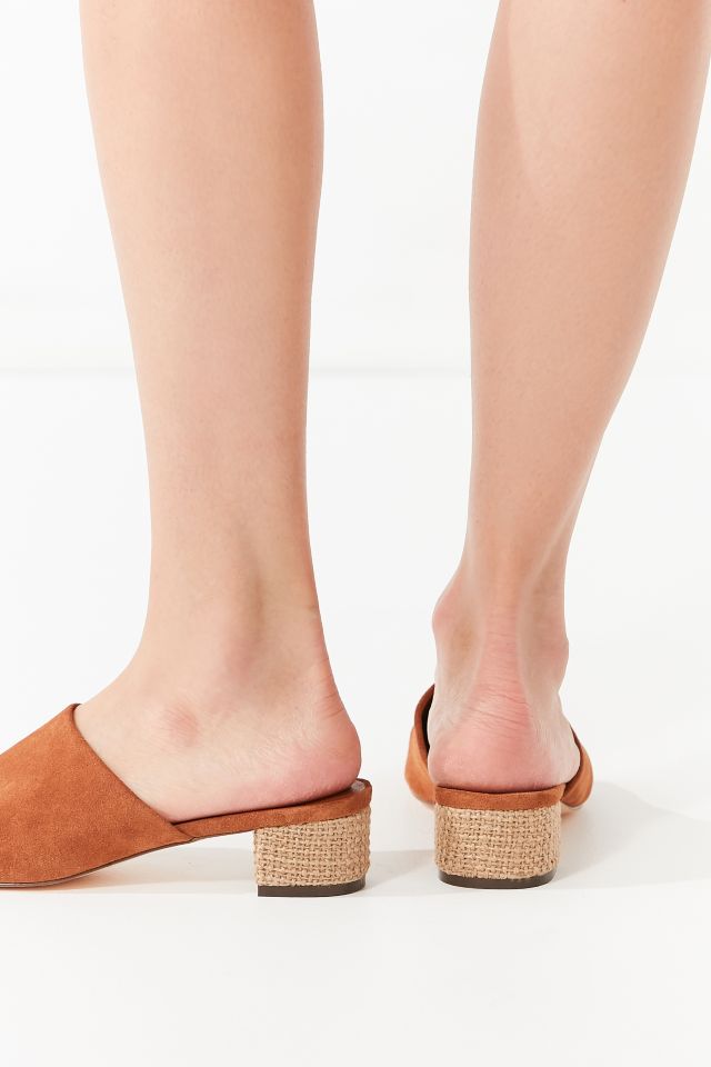 Patti Burlap Heel Suede Mule #2