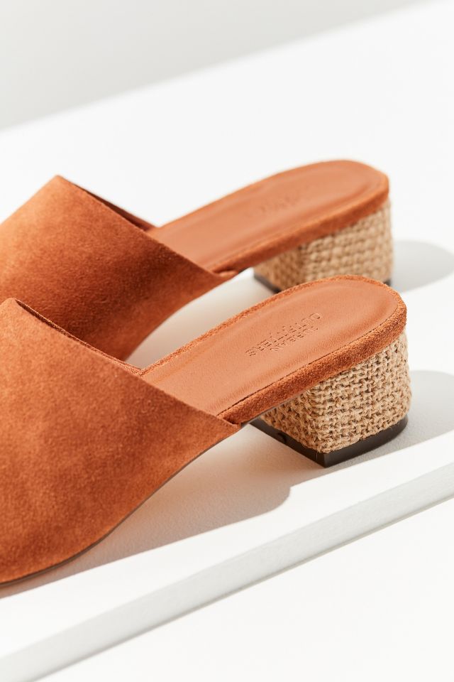 Patti Burlap Heel Suede Mule #3