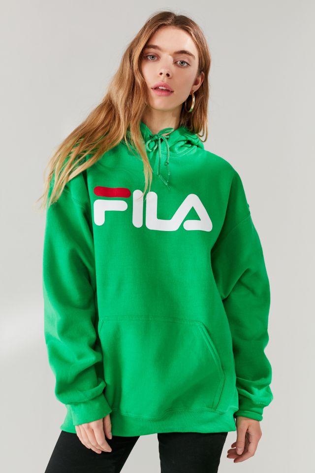 Gud En smule Øl FILA + UO Logo Hoodie Sweatshirt | Urban Outfitters