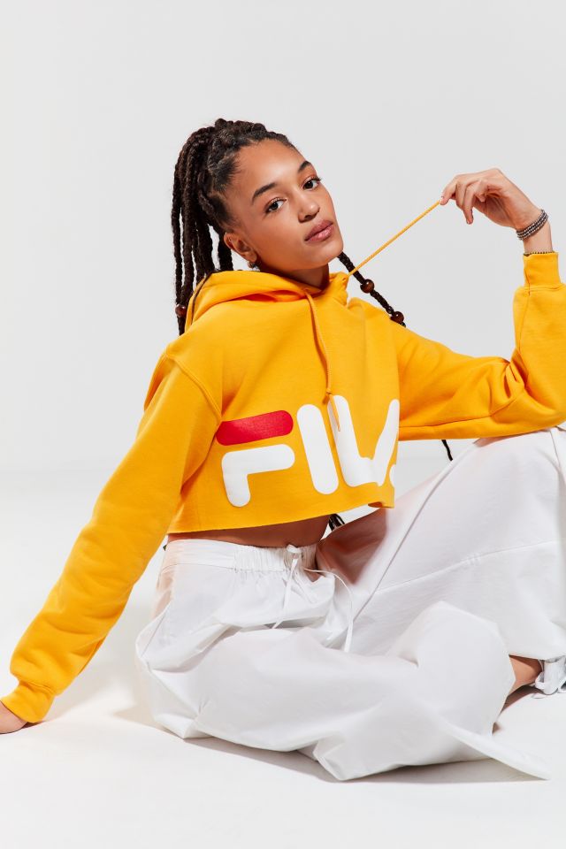 Fila hoodie crop top hotsell