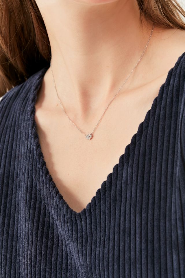 Adina Reyter Super Tiny Pave Evil Eye Necklace