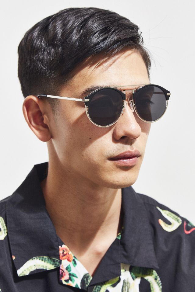 Cut-Out Half-Frame Sunglasses #1