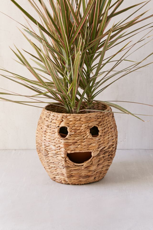 Happy Woven Rattan Planter Cover #1