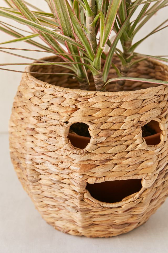 Happy Woven Rattan Planter Cover #2