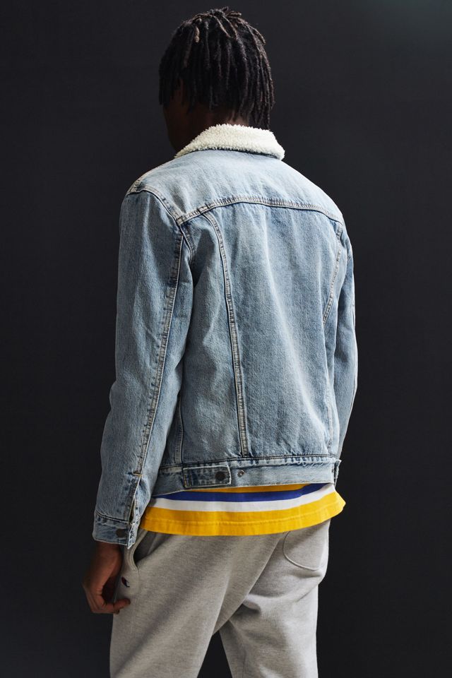 Levi’s Fineline Sherpa Denim Trucker Jacket #3