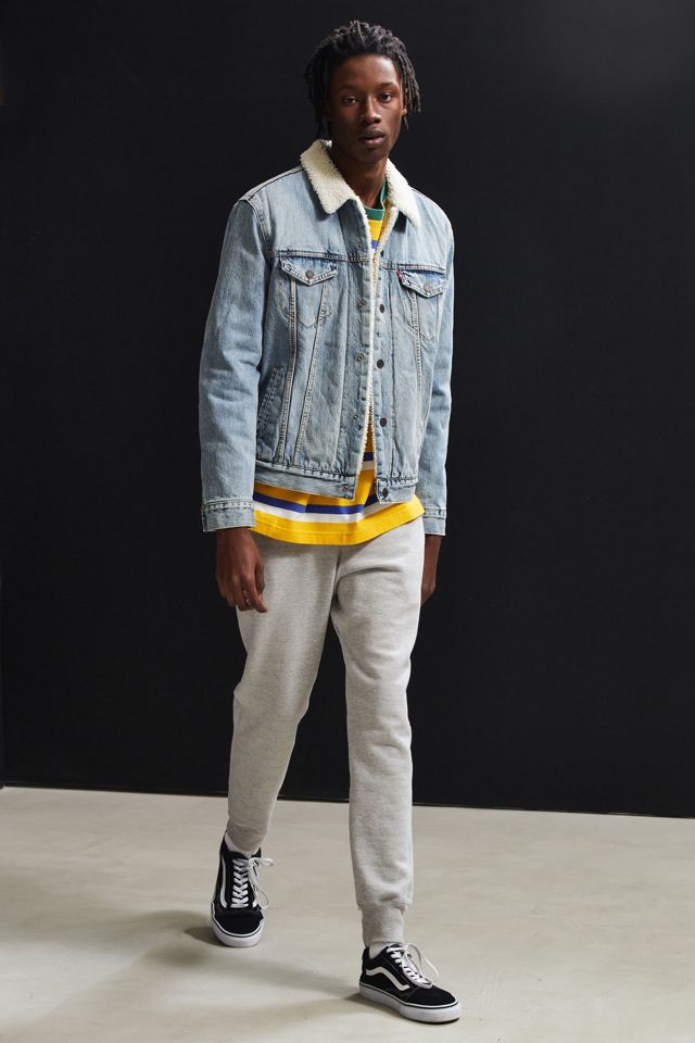 Levi’s Fineline Sherpa Denim Trucker Jacket #5