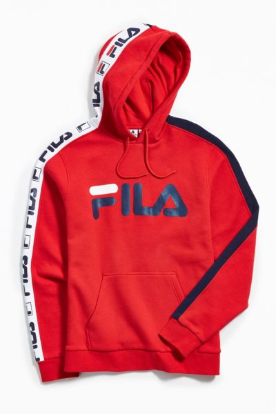 Fila hoodie hot sale mens red