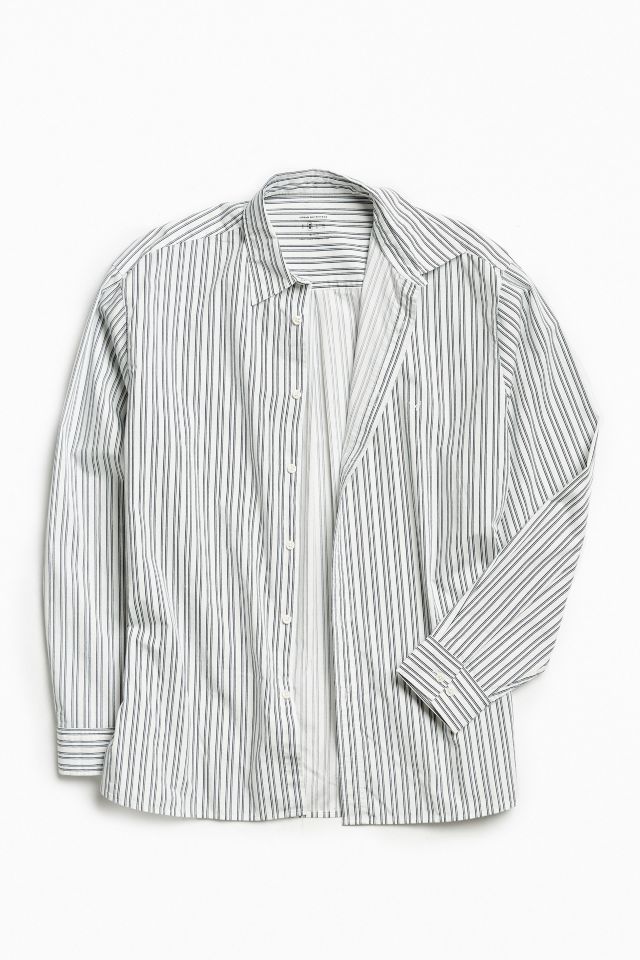 UO Palu Textured Stripe Button-Down Shirt #1
