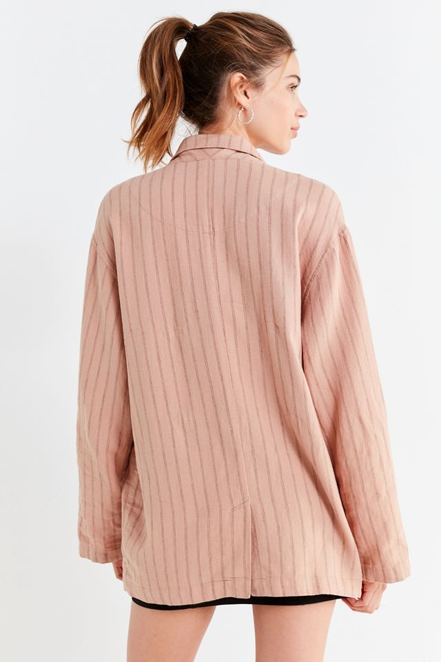 UO Double-Breasted Striped Blazer #1