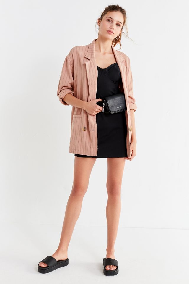 UO Double-Breasted Striped Blazer #2