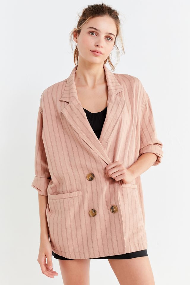 UO Double-Breasted Striped Blazer #3
