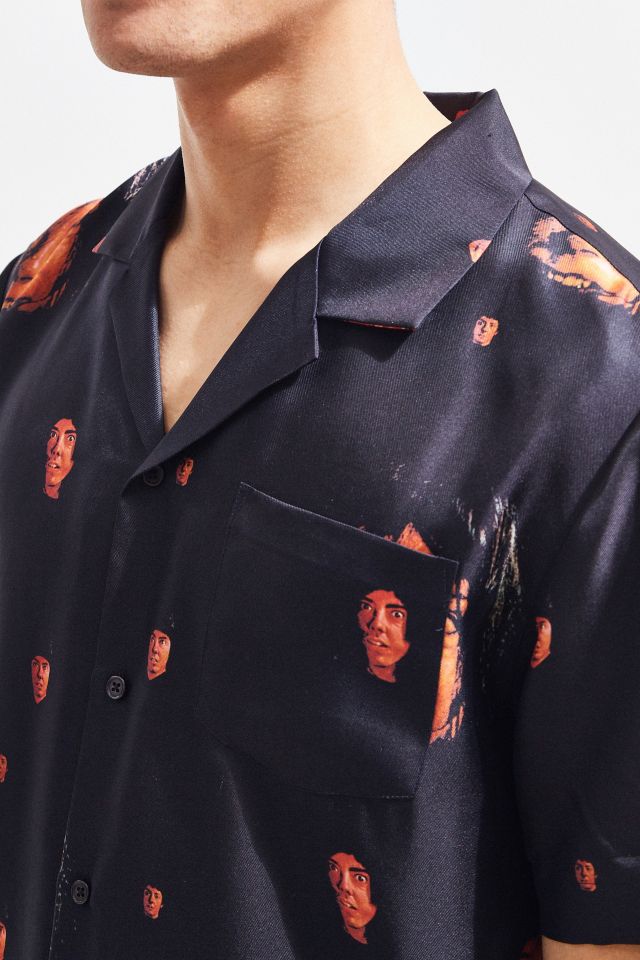 Soulland Zev Silky Rayon Short Sleeve Button-Down Shirt #2