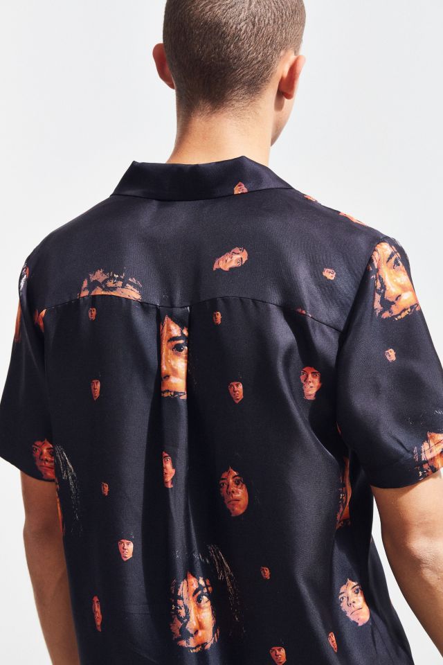 Soulland Zev Silky Rayon Short Sleeve Button-Down Shirt #4