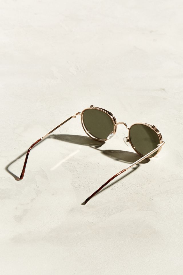 Rounded Flip-Up Sunglasses #3