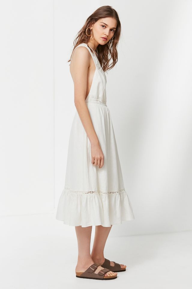 UO Antoinette Lace Trim Midi Dress #4