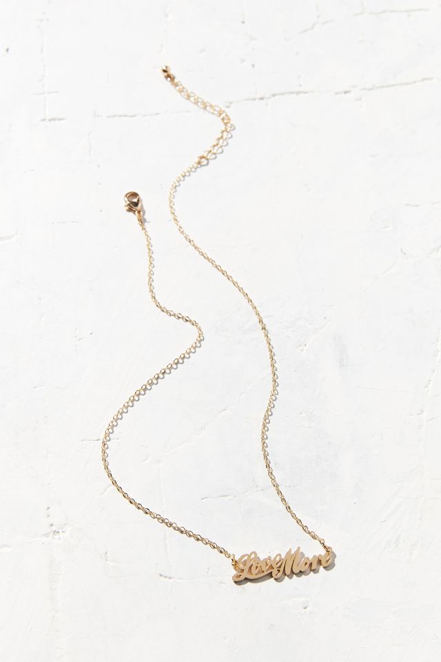 Love More Nameplate Necklace #2