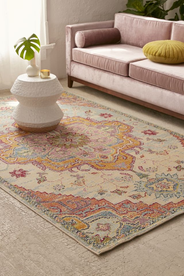Crystal Floral Tufted Rug #1